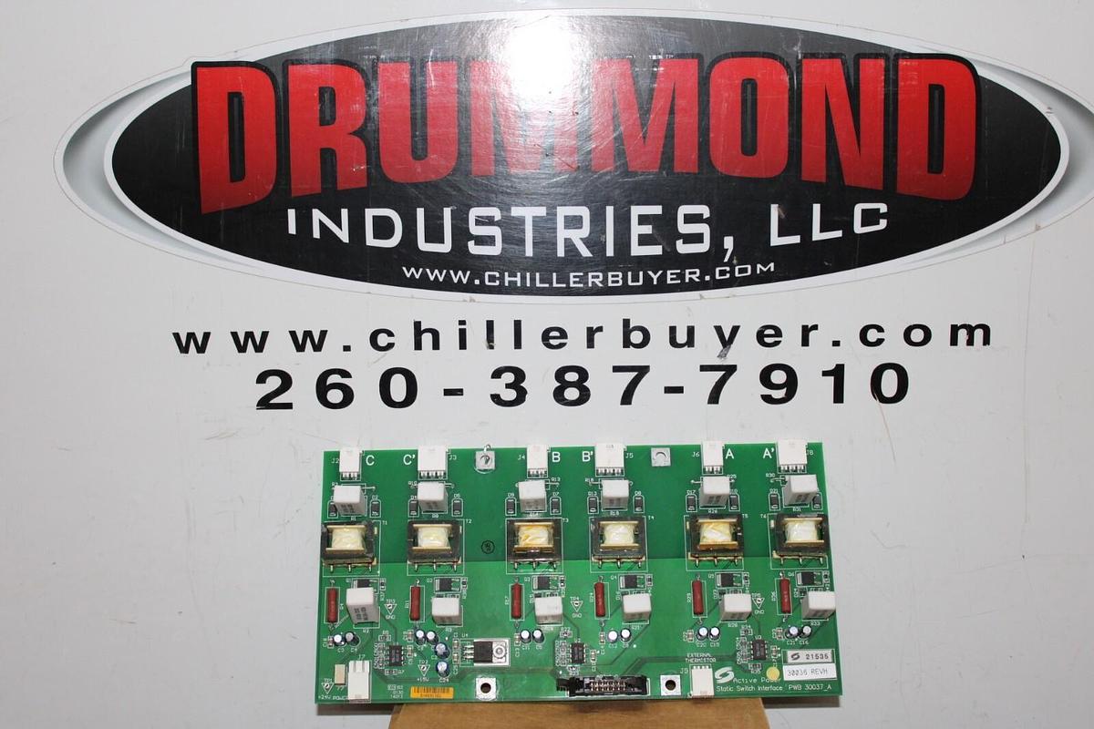 Used ACTIVE POWER STATIC SWITCH INTERFACE 30037_A 30036 REV. H **WARRANTY**