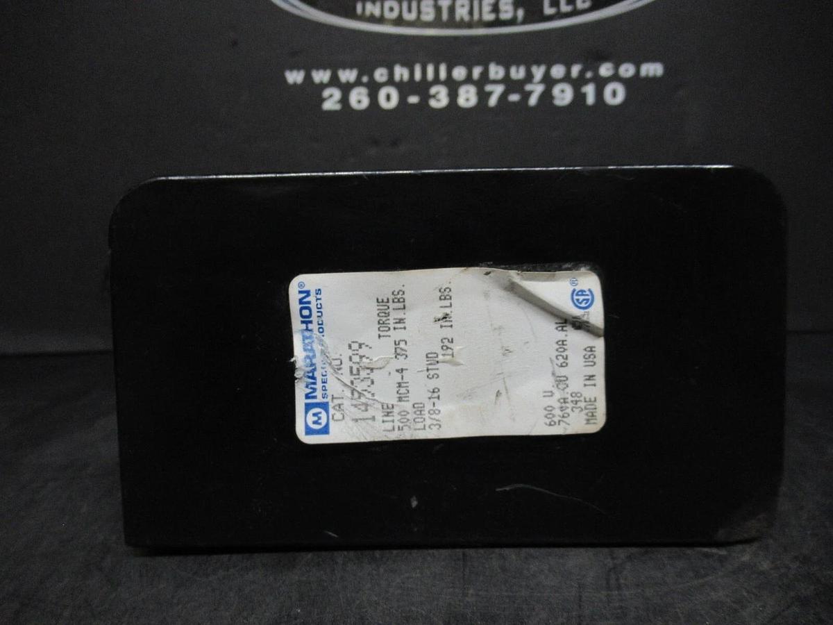 Used MARATHON DISTRIBUTION BLOCK 1453599 600 VOLT 760 AMP 3 POLE *WARRANTY INCLUDED*