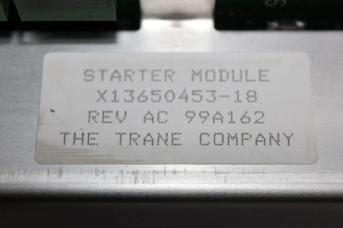 Used TRANE CHILLER STARTER MODULE X13650453-18 REV. AC **WARRANTY INCLUDED**