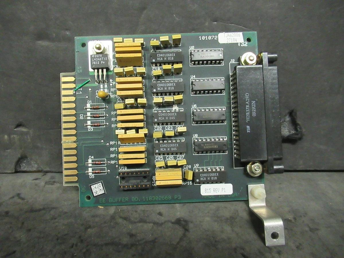 Used EXIDE EE BUFFER BD CIRCUIT BOARD 118302668 REV P3 101072 TJ462006 27194 815 P1