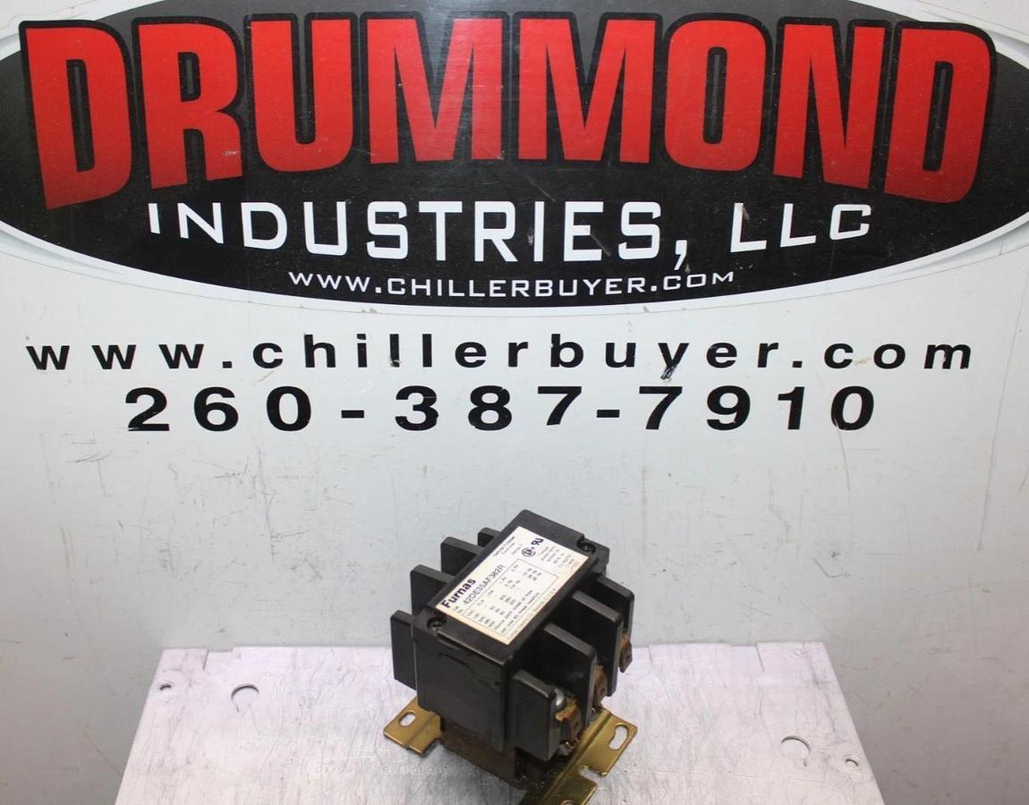 Used FURNAS CONTACTOR 42DE35AF382R 50 AMP 600 VAC 25 HP 3-POLE COIL: 110/120V