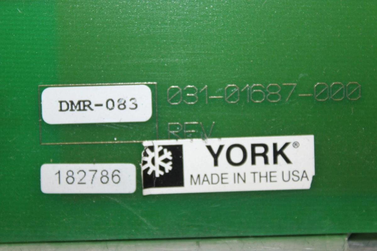 Used YORK VFD GATE CONTROL CIRCUIT BOARD 031-01681-000 REV. F **WARRANTY**