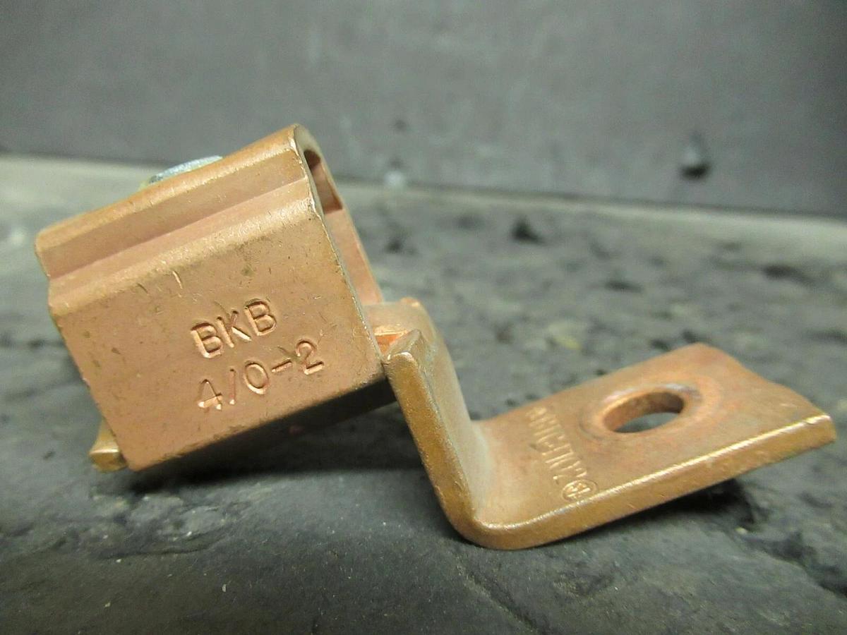 Used (4 QTY) BLACKBURN BKB SINGLE BARREL CONNECTOR TERMINAL LUG SET 4/0 - #2 BTC4102