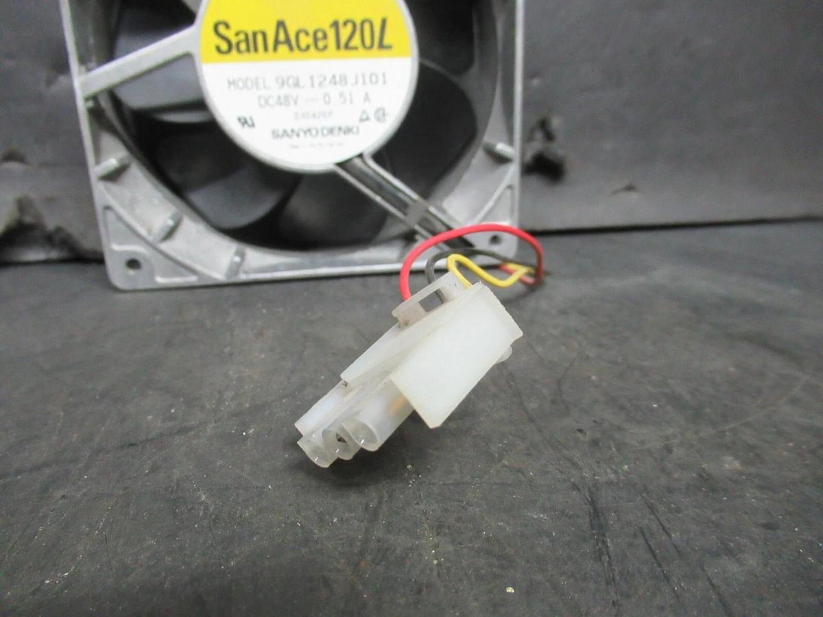 Used SANYO DENKI SAN ACE 120L DC AXIAL FAN9GL1248J101 48 VDC 0.51 AMP