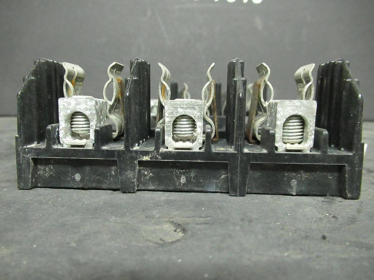 Used BUSSMAN FUSE HOLDER R60030-30R FOR 30 AMP 600 V CLASS R FUSES **WARRANTY**