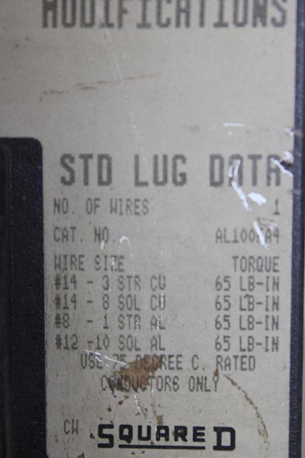 Used SQUARE D I-LINE CIRCUIT BREAKER KC34225 SERIES 2 225 AMP 480 VAC 3-POLE