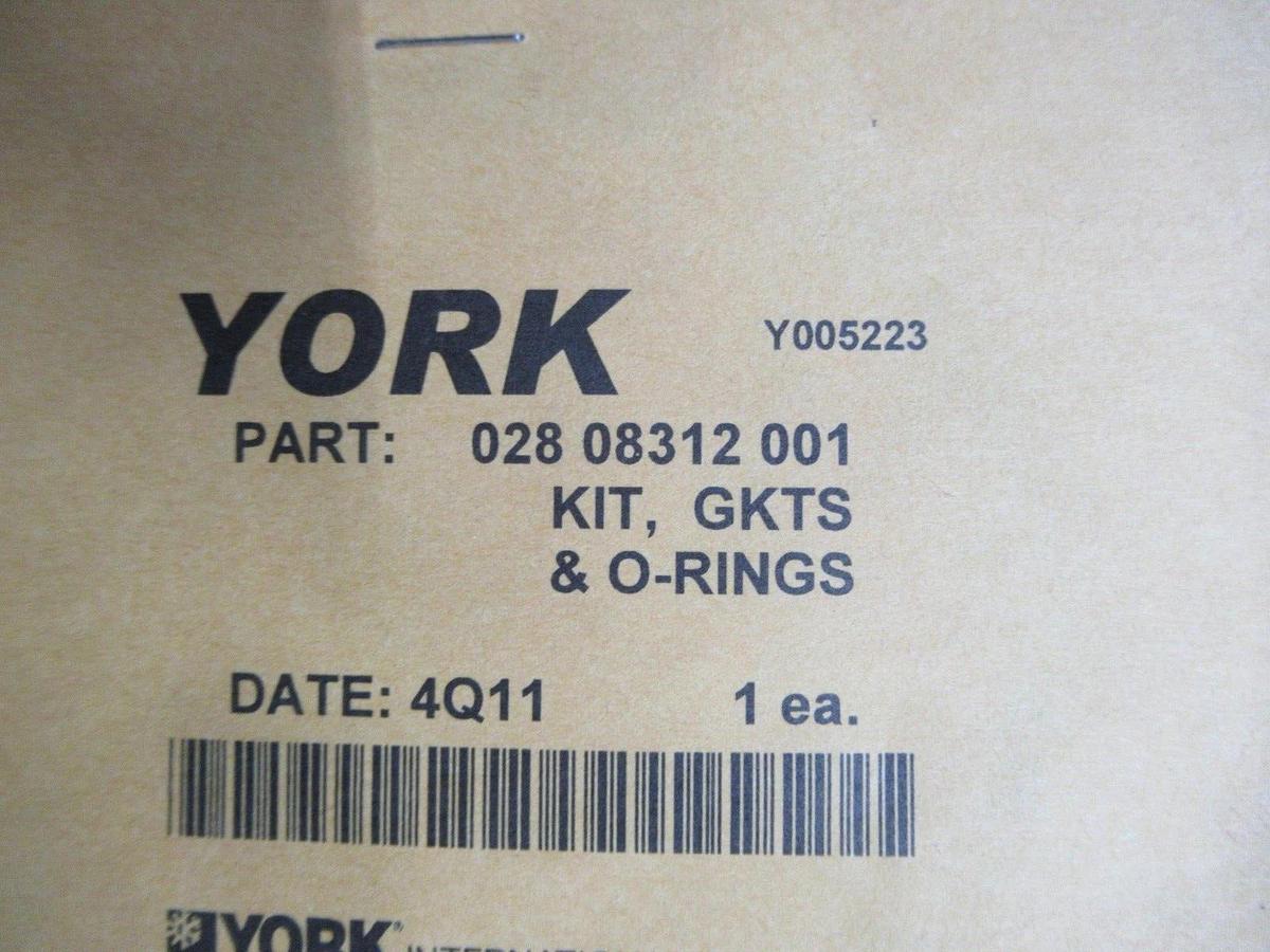 NEW SURPLUS YORK GASKET O-RING KIT 028-08312-001 **WARRANTY INCLUDED**