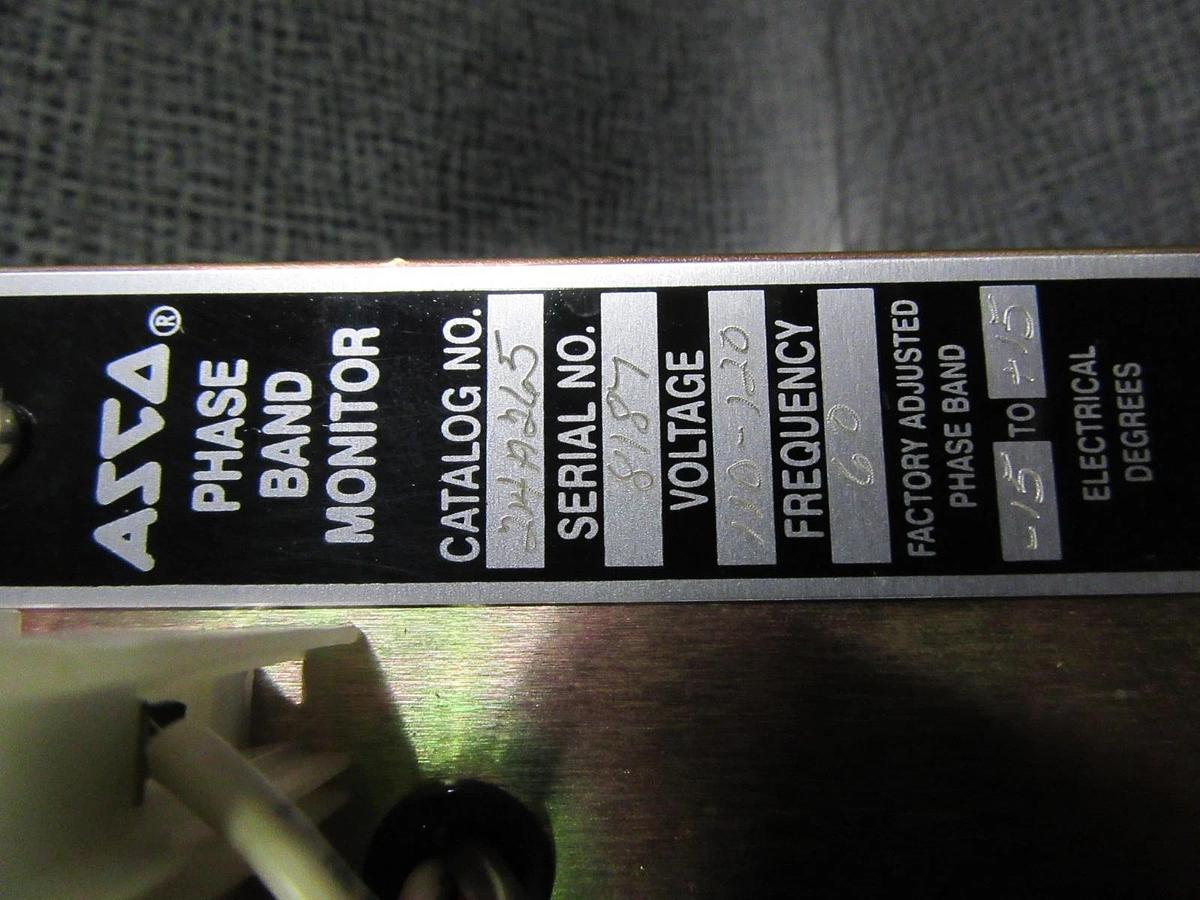 Used ASCO PHASE BAND MONITER 214A265 110-120V 60 HZ ** WARRANTY INCLUDED **