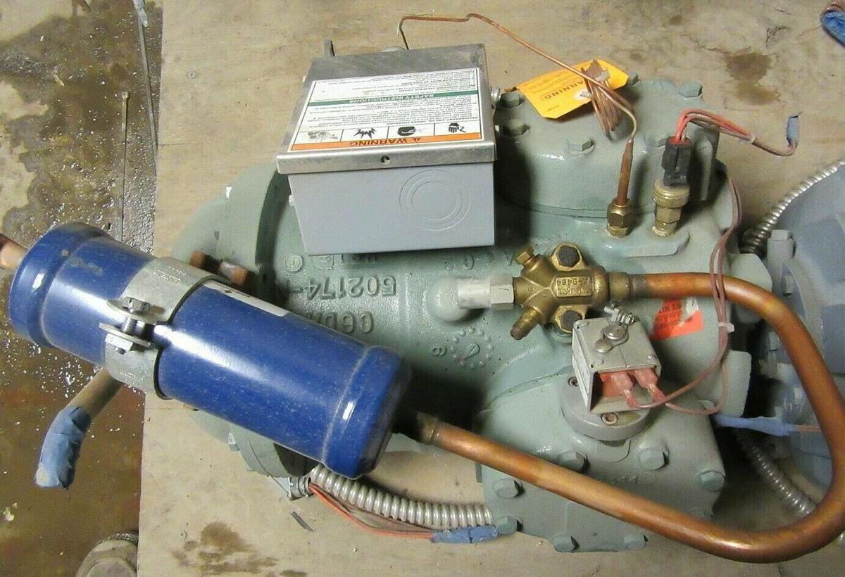 Used CARLYLE 06DS3136AC365ARP CARRIER CHILLER SEMI-HERMETIC COMPRESSOR 460 VAC 06DS