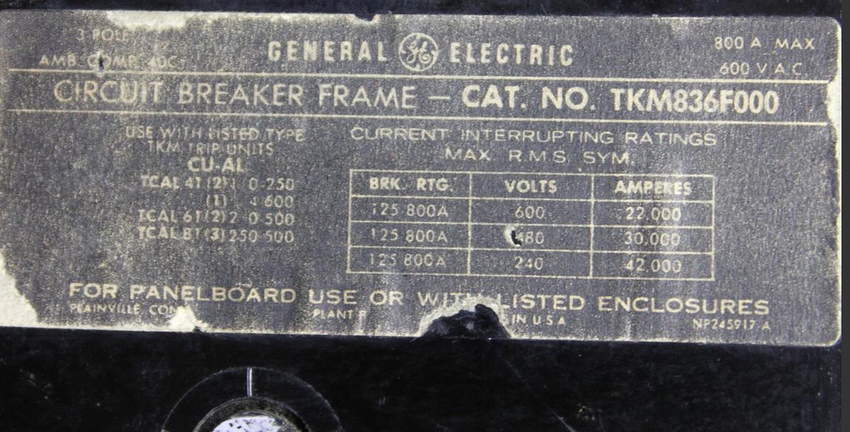 Used ITE CIRCUIT BREAKER FJ3-B150 150 AMP 600 VAC 3-POLE