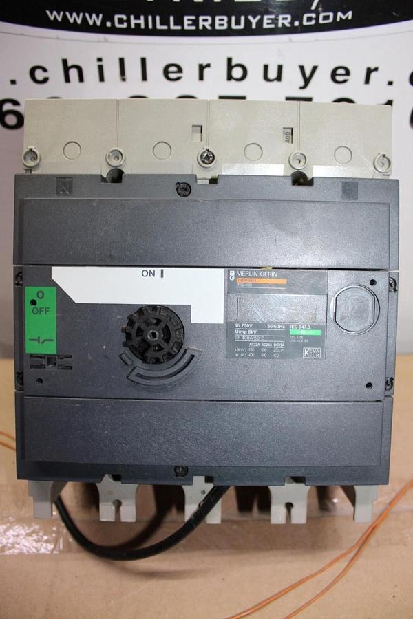 Used MERLIN GERIN INTERPACT MOLDED CASE SWITCH INS400 400 AMP 750 VOLT 3-POLE