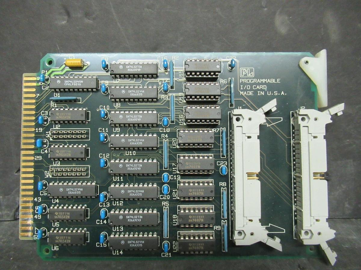 Used PL PROGRAMMABLE I/O CIRCUIT BOARD PWB110781-002 REV 001 **WARRANTY INCLUDED**