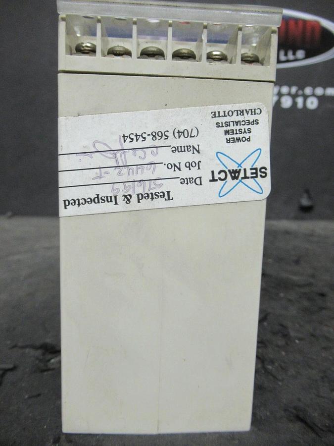 Used CROMPTON INSTRUMENTS PROTECTOR 252-PHOU 120 VAC ENERGIZE 60 HZ 5A 250 V & 24 VDC