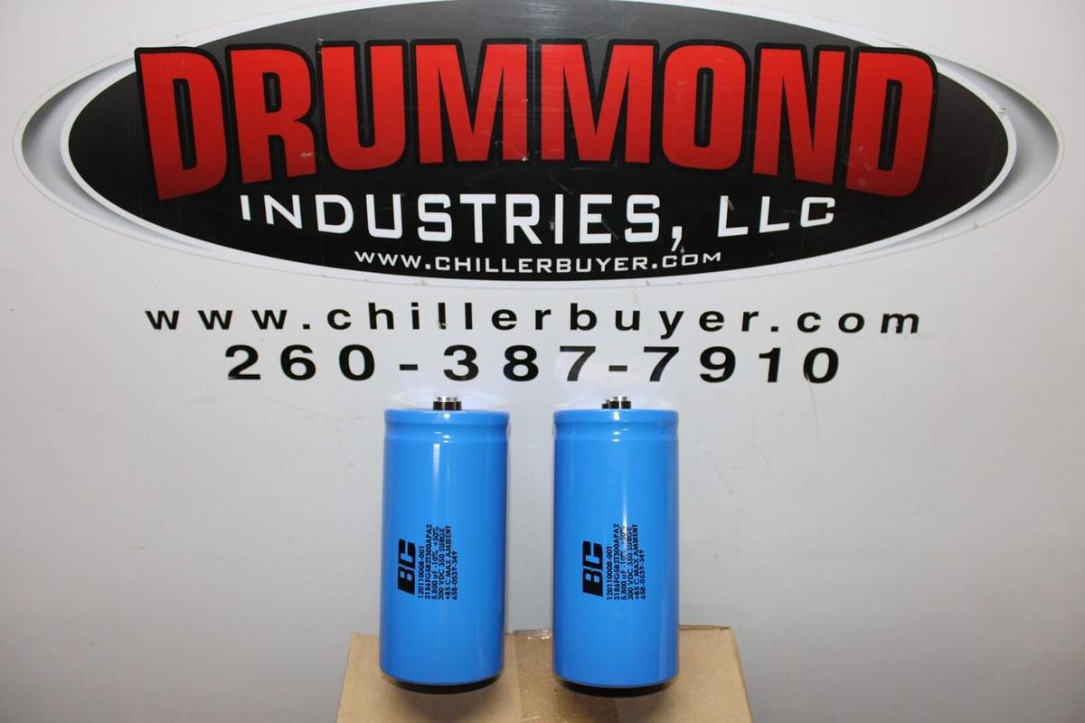 Used LOT OF 2 BC CAPACITOR 3186FG582T300APA2 120110008-001 300VDC 5800uF -10% +50%