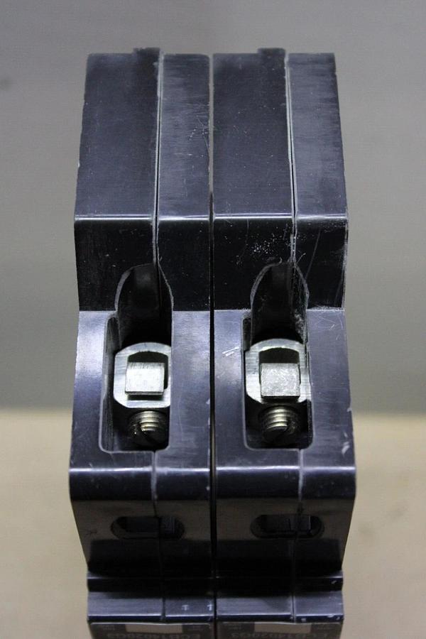 Used LOT OF 2 SQUARE D POWERLINK CIRCUIT BREAKER ECB14020G3 20 AMP 480/277 VAC 1-POLE