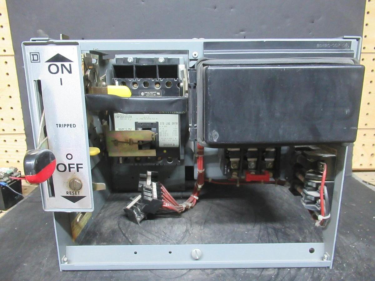 Used SQUARE D MCC MOTOR CONTROL STARTER 12" MODEL 5 W/ NEMA SIZE 1 8536SCO3 30 AMP