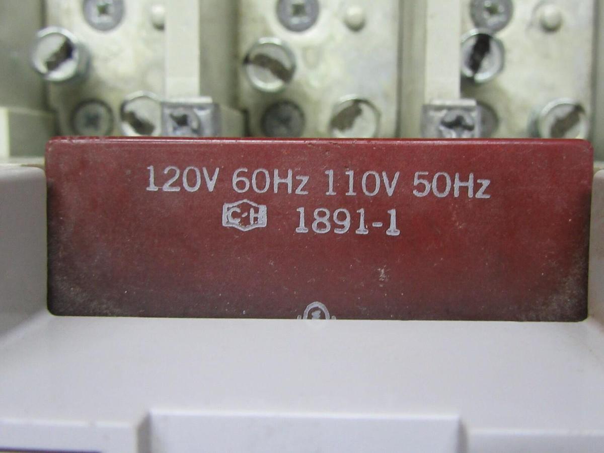 Used CUTLER HAMMER CONTACTOR C25KNE3300 300 AMP 600 VAC 3-PHASE COIL: 110/120 V