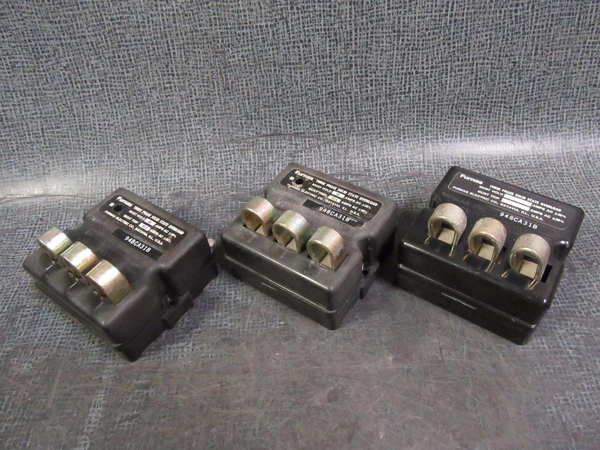 Used FURNAS SOLID STATE OVERLOAD RELAY 948CA31B TRANE # 13280008