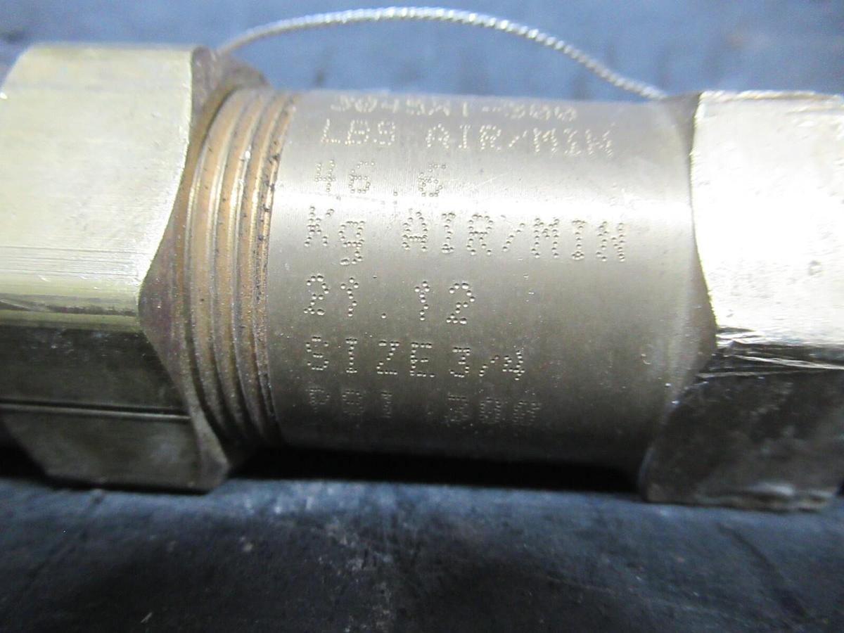 Used EB51FZ-242 / 3045X1-300 RELIEF VALVE 3/4" 300 PSI 20.7 BAR 21.12 kg AIR/SEC