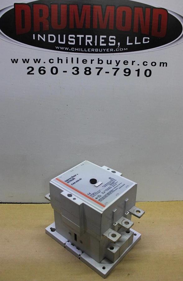 Used SPRECHER+SCHUH CONTACTOR CA6-250-EI 300 AMP 600 VAC 250 HP COIL: 110-130V