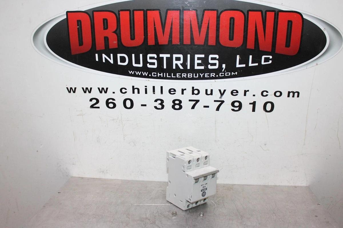 Used ALLEN BRADLEY CIRCUIT BREAKER 1492-CB3 480/277 VAC 20 AMP 3-POLE
