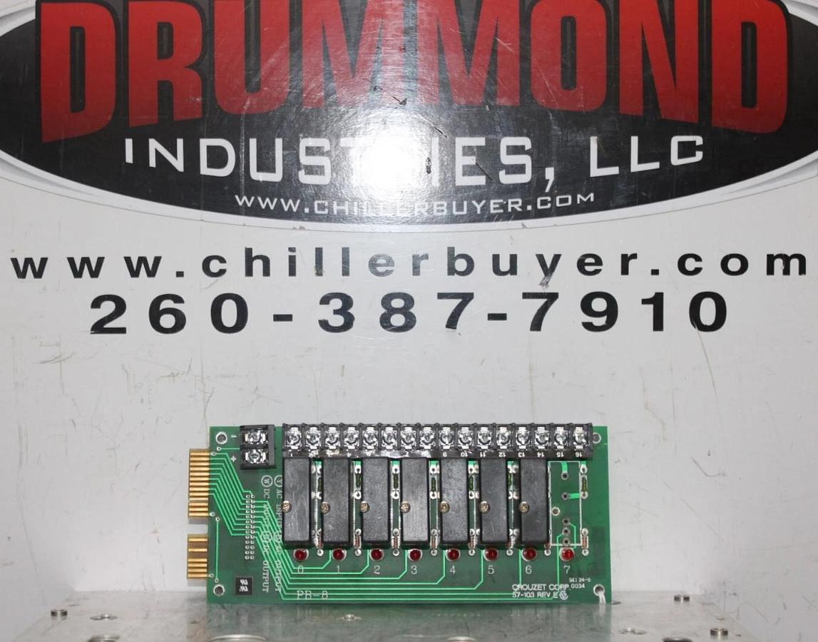 Used CROUZET RELAY CIRCUIT BOARD 57-103 REV. E **WARRANTY INCLUDED**