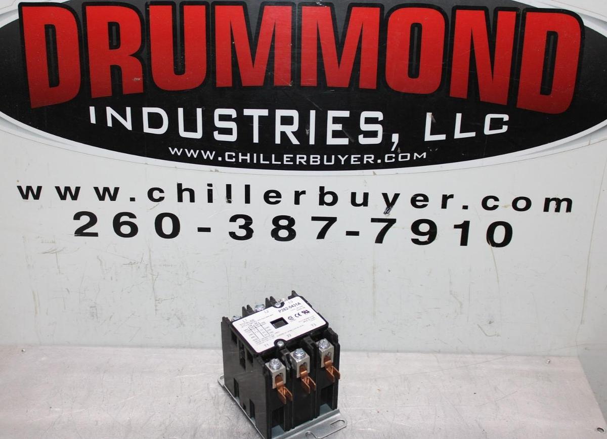 Used TOTALINE CONTACTOR P282-0431A 600 VAC 40 AMP 25 HP 3-POLE COIL: 24 VAC