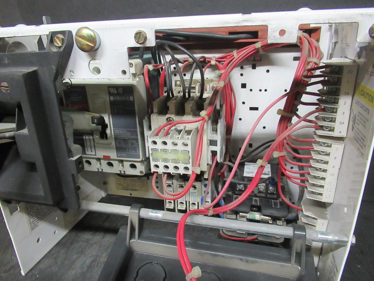 Used CUTLER HAMMER MOTOR STARTER CONTROL BUCKET MODEL: 2100 12" NEMA SIZE 1 3 AMP