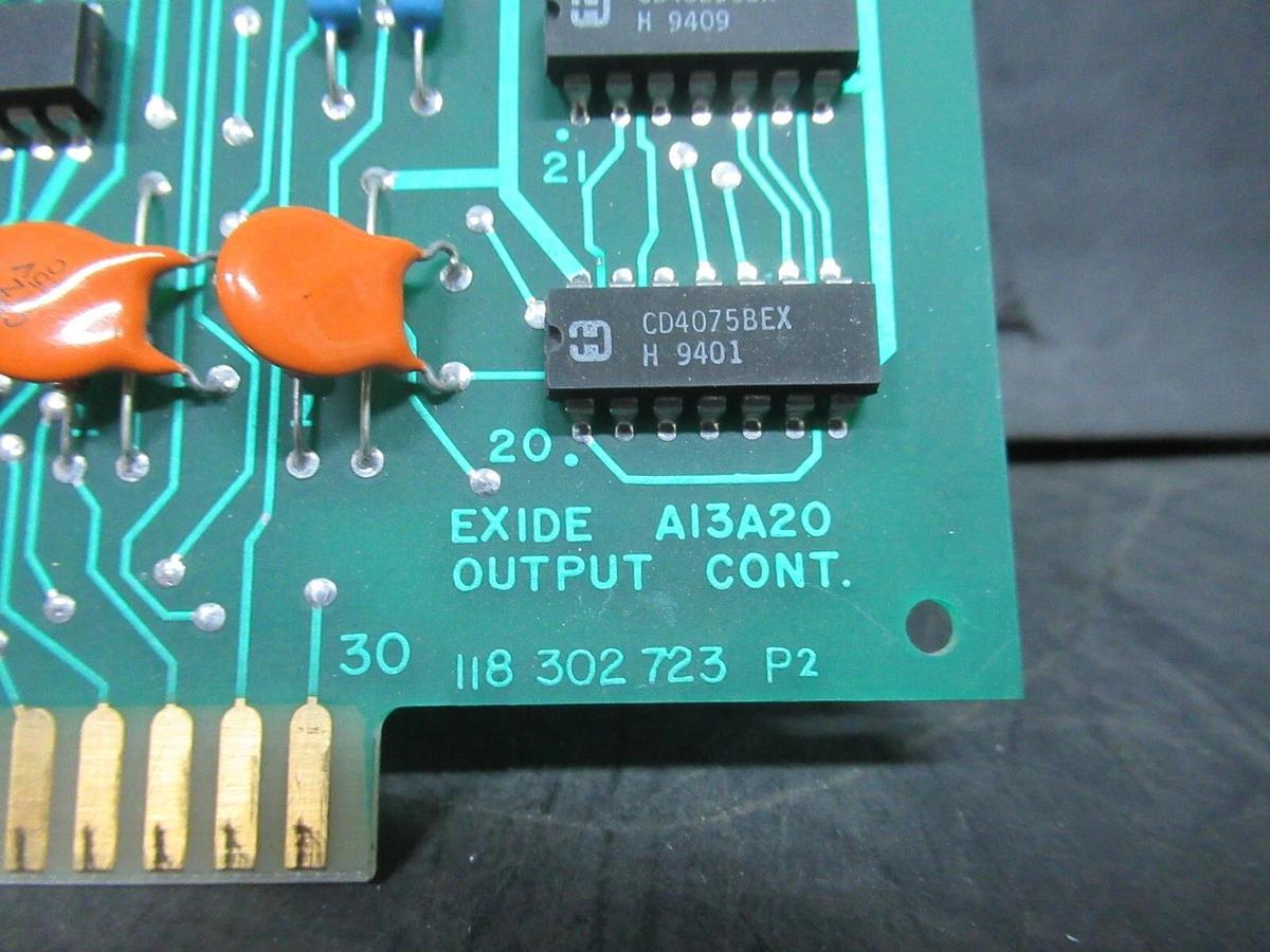 Used EXIDE OUTPUT CONTROL CIRCUIT BOARD 118-302-723-P2 101072911 REV. P7 **WARRANTY**