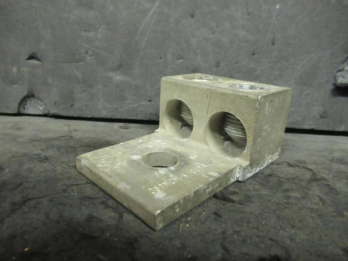 Used HOMAC AD-350 2 (DOUBLE) BARREL MECHANICAL CONNECTOR LUG TAP 350MCM - #6 AD350