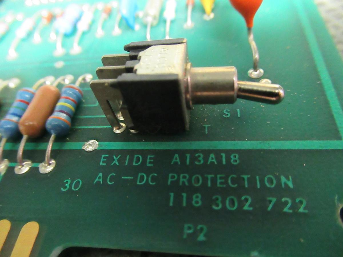 Used EXIDE AC/DC PROTECTION CIRCUIT BOARD 101072909 REV A **WARRANTY INCLUDED**
