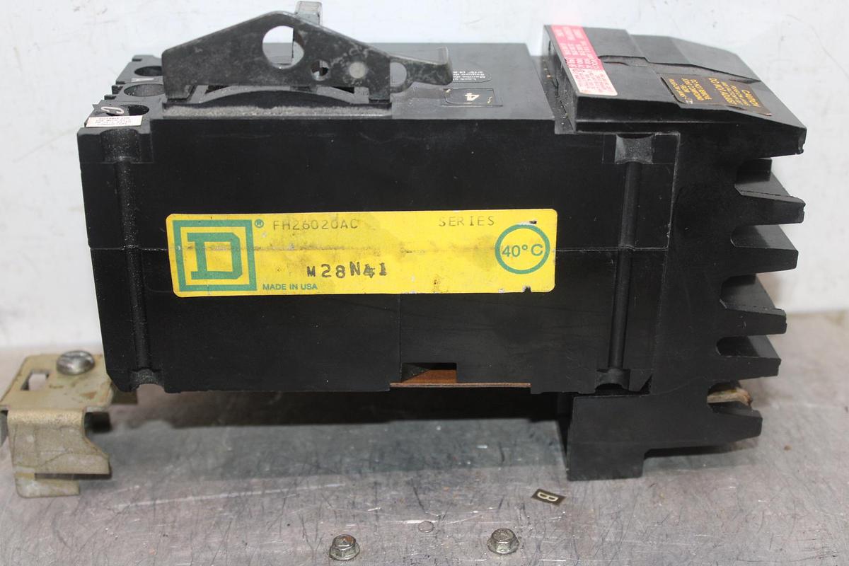 Used SQUARE D I-LINE CIRCUIT BREAKER FA34015 15 AMP 480 VAC 3-POLE
