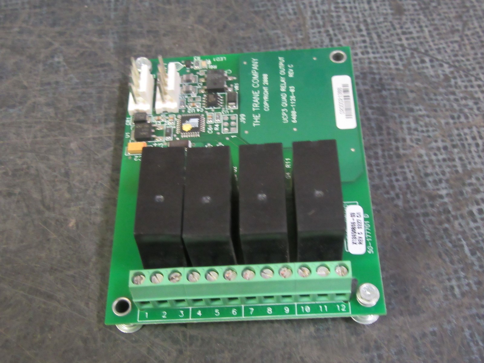 Used TRANE UCP3 QUAD RELAY OUTPUT  MODEL/REVISION: 6400-1126-03 REV C X13650806-03