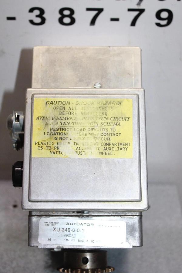 Used BARBER COLMAN ACTUATOR XU-348-0-0-1 HF26BB030 0.95 AMP 115 VOLT 50 WATT