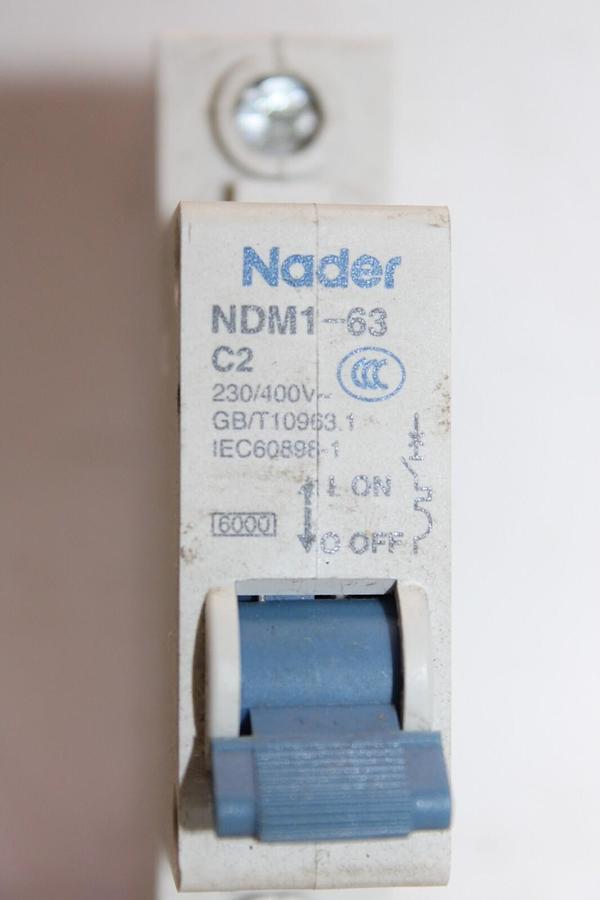 Used NADER CIRCUIT BREAKER NDM1-63-C2 230/400 VAC GB/T10963.1 *WARRANTY*