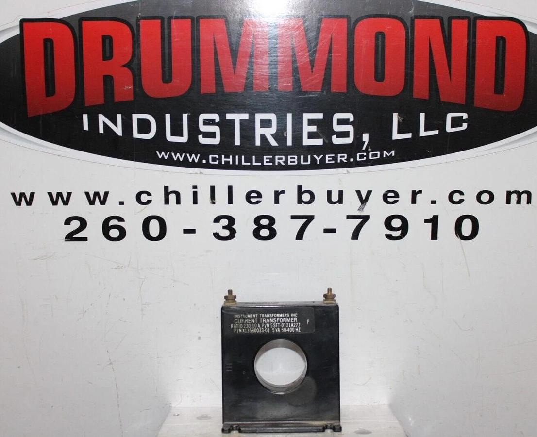 Used INSTRUMENT CURRENT TRANSFORMER X13580033-01 5-SFT-0121A277 230:10 50-400HZ 5VA