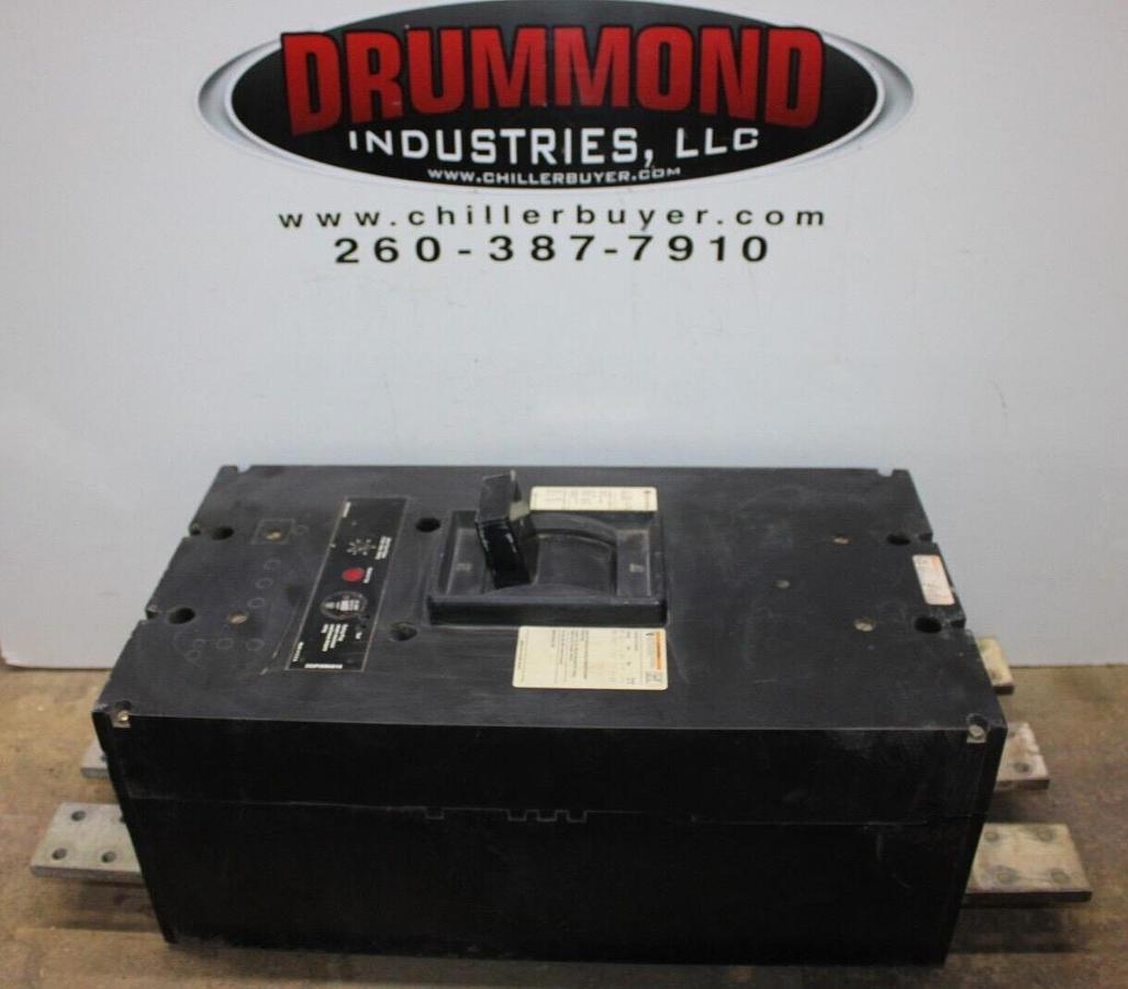 Used WESTINGHOUSE CIRCUIT BREAKER PCF32000F 1400 AMP TRIP 3-POLE 600 VAC