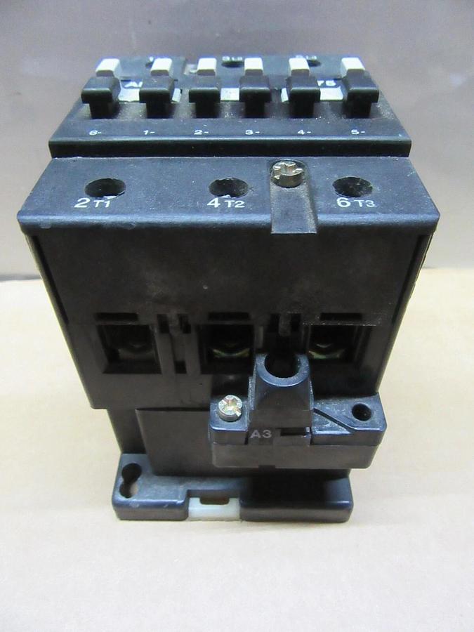 Used ABB CONTACTOR BE75 600 VAC 105 AMP 75 HP 3-PHASE 3-POLE COIL: 24 VDC