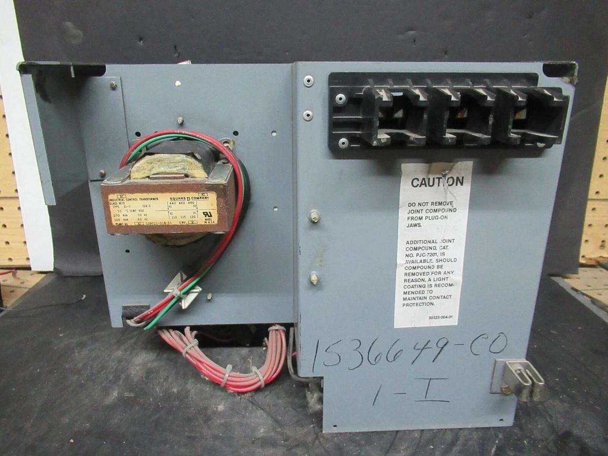 Used SQUARE D MCC MOTOR CONTROL STARTER 12" MODEL 5 W/ NEMA SIZE 1 8536SCO3 10 HP