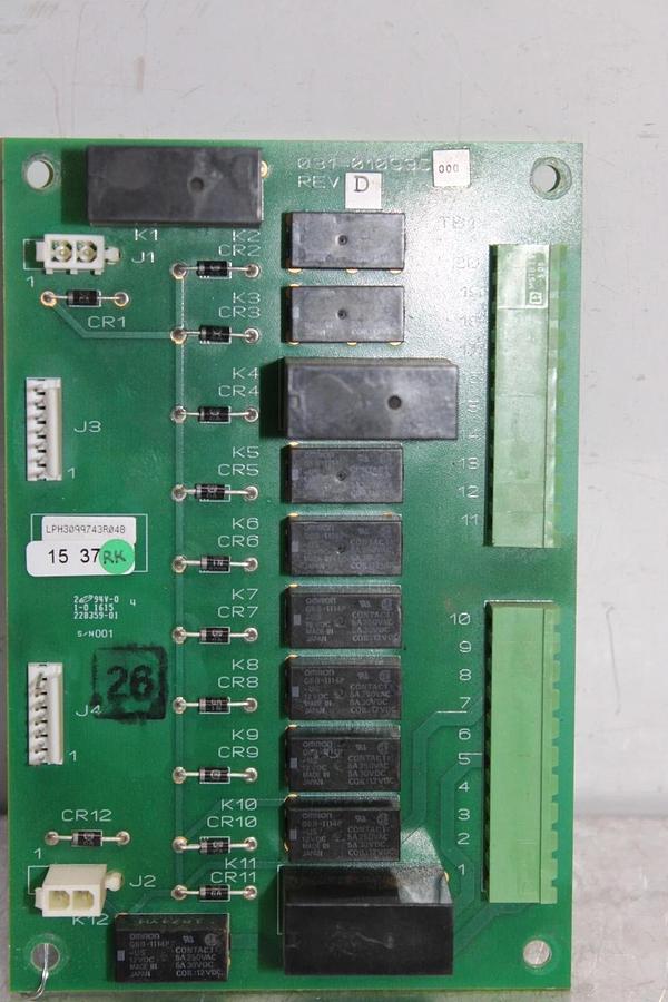 Used YORK HVAC CHILLER CONTROL CIRCUIT BOARD 031-01093C000 REV. D **WARRRANTY**