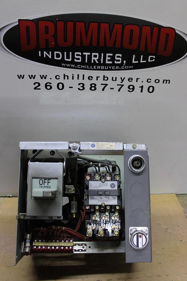 Used WESTINGHOUSE TYPE W MOTOR CONTROL BUCKET 12" SIZE 1 STARTER 27 AMP W/ DOOR