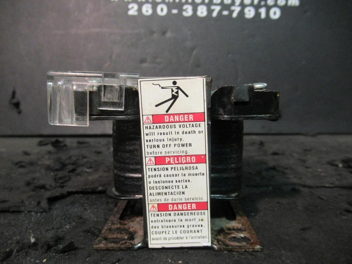 Used 0.05 KVA (50 VA) SQUARE D CONTROL TRANSFORMER 240 / 480 V TO 120 VAC 9070T50D1