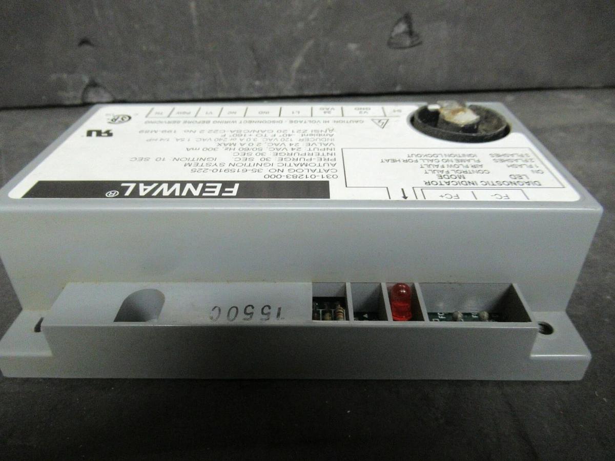 Used FENWAL IGNITION CONTROL MODULE 031-01283-000 / 35-615910-225 24 VAC