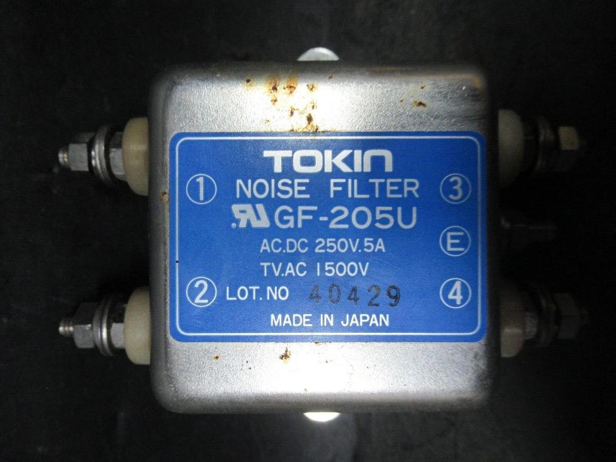 Used TOKIN NOISE FILTER GF-205U 250 VAC/DC @ 0.5 AMP **WARRANTY INCLUDED**