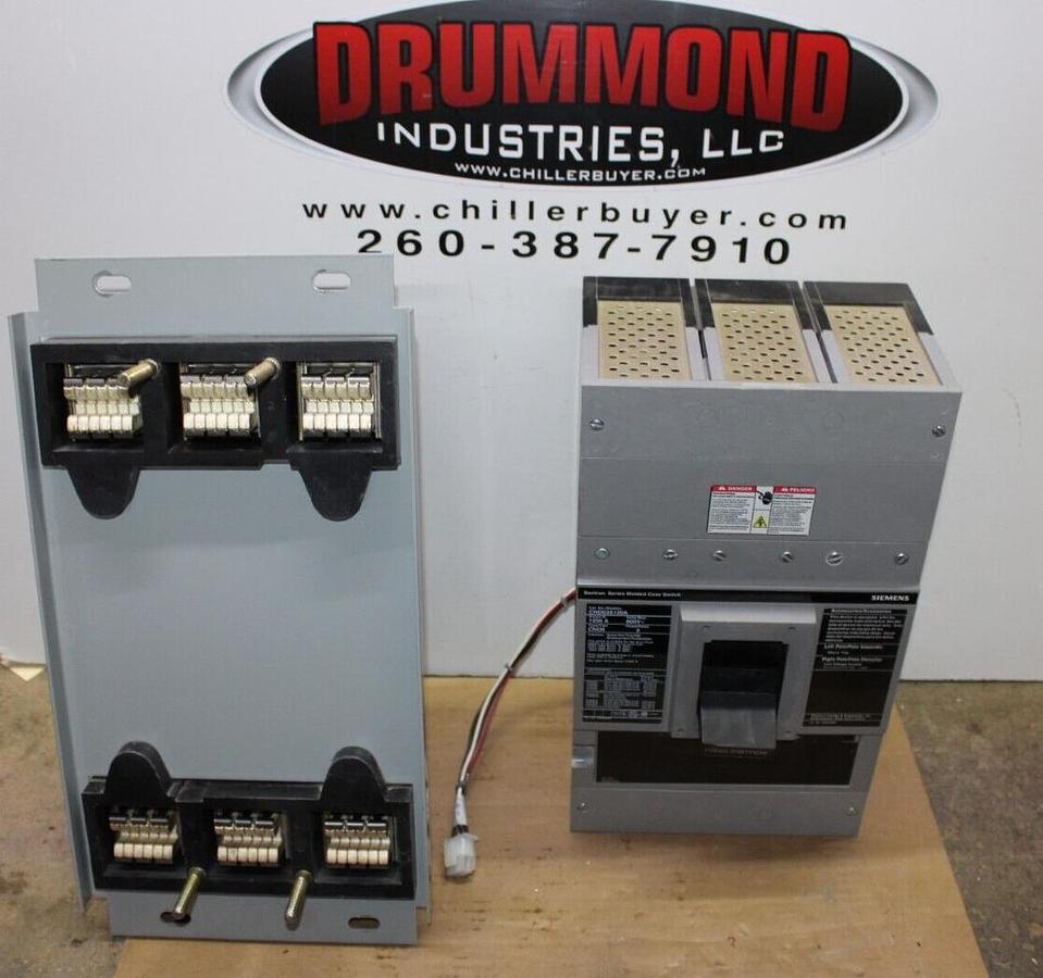 Used SIEMENS MOLDED CASE SWITCH CND63S120A 1200 AMP 600 VAC 3-POLE W/ MOUNT