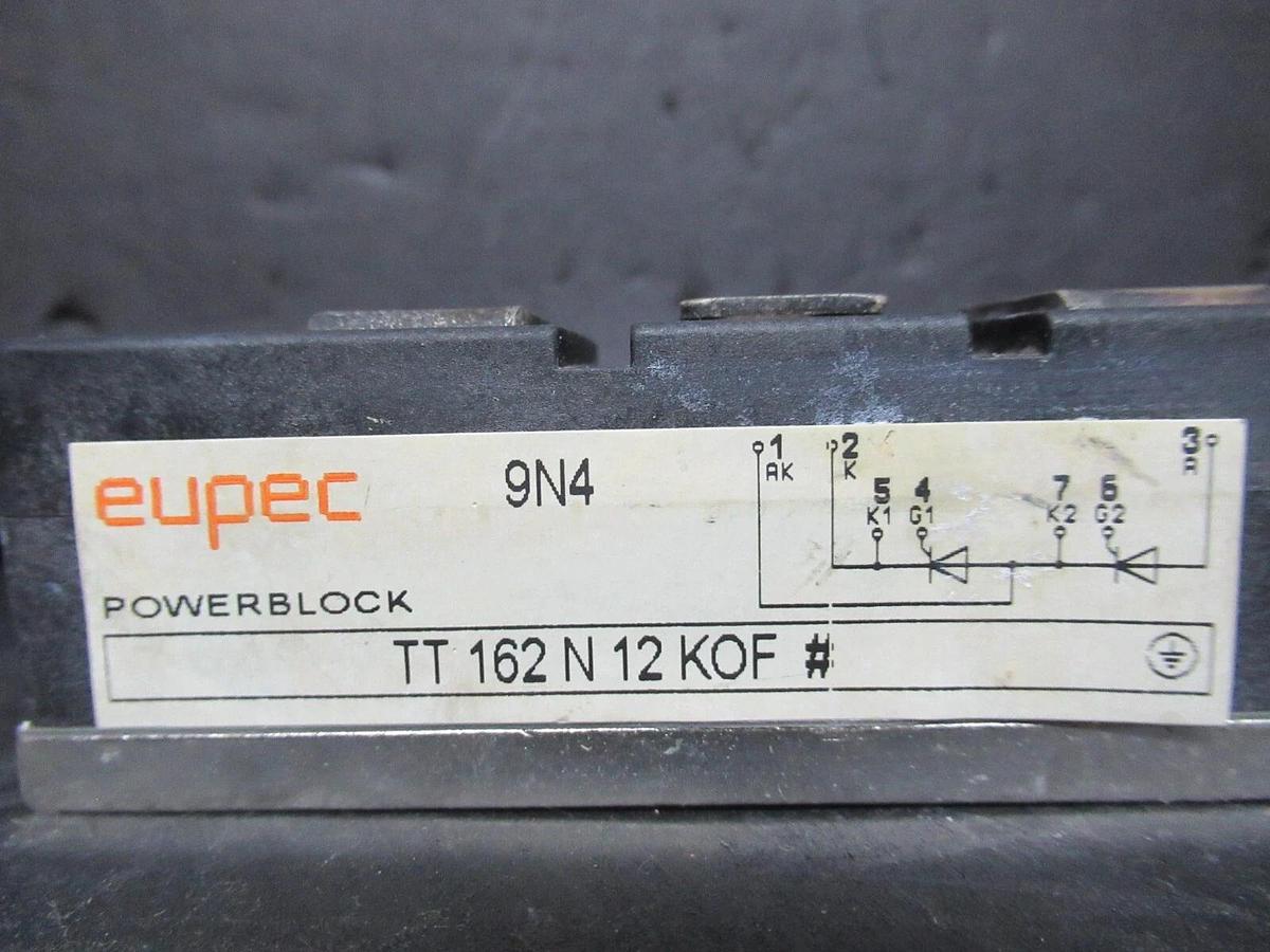 Used EUPEN 9NF POWERBLOCK IGBT POWER MODULE TT162N12KOF *WARRANTY INCLUDED*