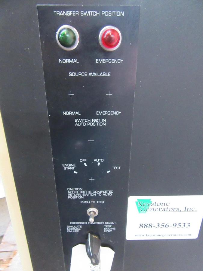 Used 260 AMP KOHLER ASCO ATS AUTOMATIC TRANSFER SWITCH K-164231-260 240 V 1 PH 60 HZ