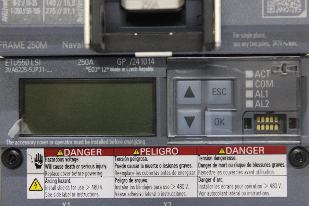 Used ABB MH HIGH INTERRUPTING CIRCUIT BREAKER 800 AMP 600 VAC 3-POLE