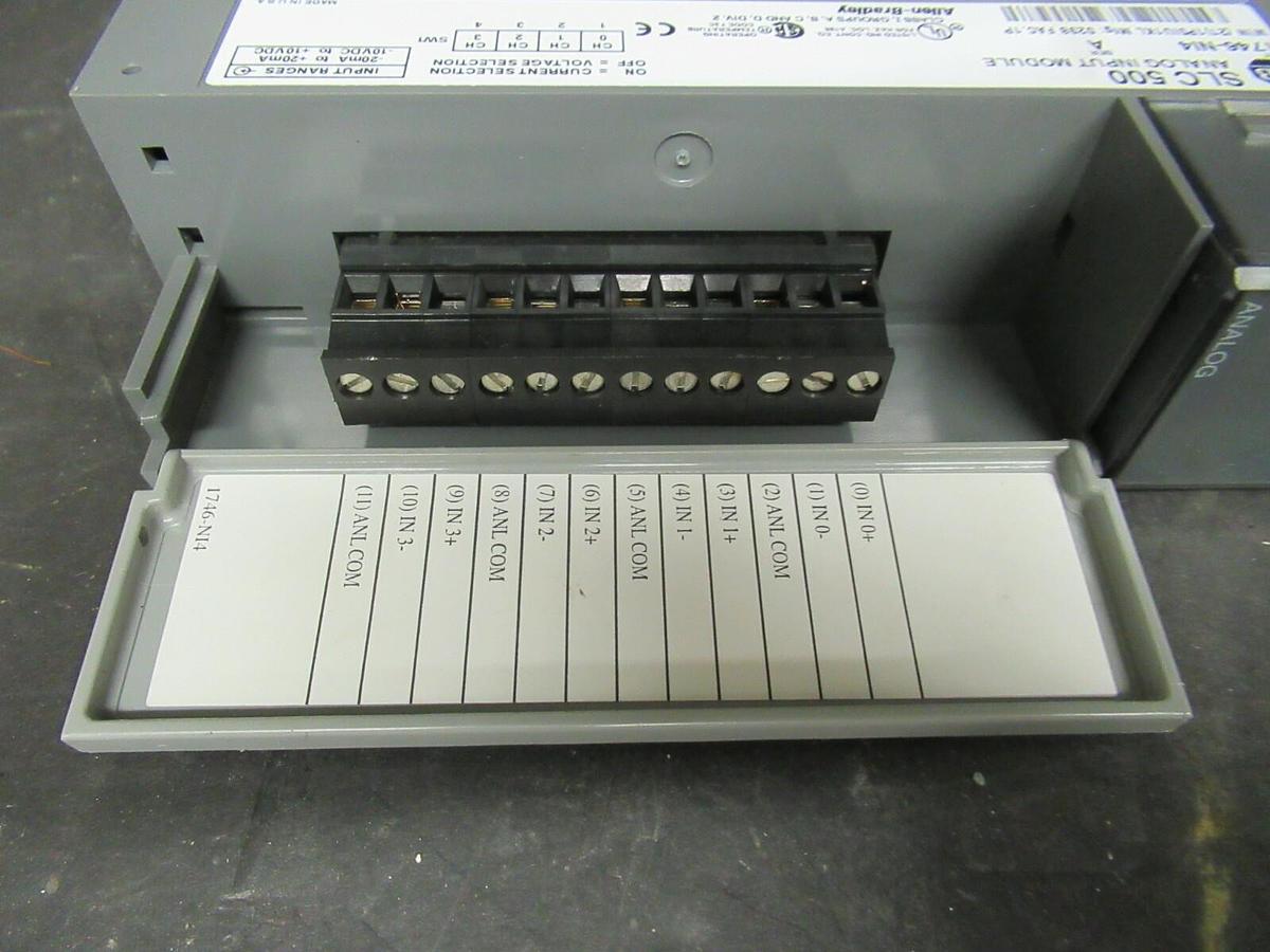 Used ALLEN BRADLEY SLC 500 1746-NI4 ANALOG INPUT MODULE SER. A **WARRANTY INCLUDED!**