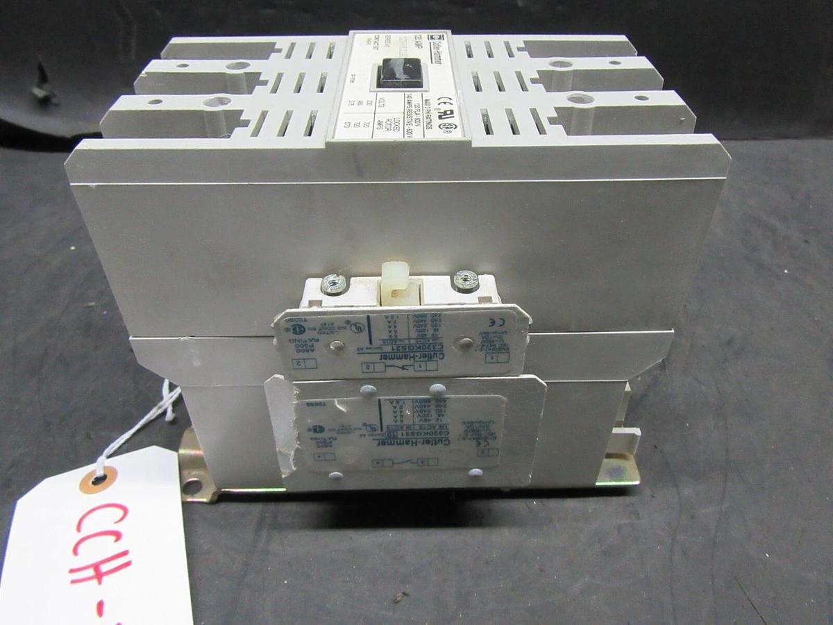 Used CUTLER HAMMER CONTACTOR C25HNE3120 120 AMP 480/600 V SERIES A1 120 V COIL 3 LUGS